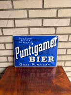 Emaille reclamebord - Emaille bord Puntigamer Bier –