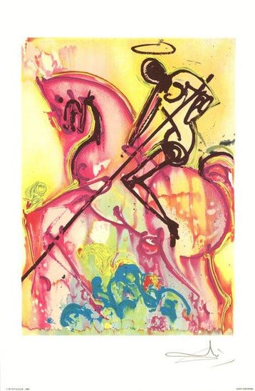 Salvador Dali (1904-1989) - Saint-Georges, Chevaux daliniens