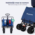 2dekans | LifeGoods Bolderkar - Opvouwbaar - Tot 120KG - 90L, Caravans en Kamperen, Kampeeraccessoires, Ophalen of Verzenden, Zo goed als nieuw
