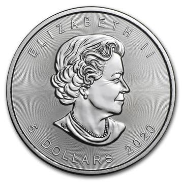 Canadian Maple Leaf 1 oz 2020 (slechts 17.5% boven spot), Verzenden, Noord-Amerika, Losse munt, Zilver