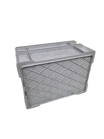 Stapelbak, 400x300x220 mm, euronorm, grijs kunststof,, Gebruikt, Minder dan 50 cm, Ophalen of Verzenden, Minder dan 40 cm