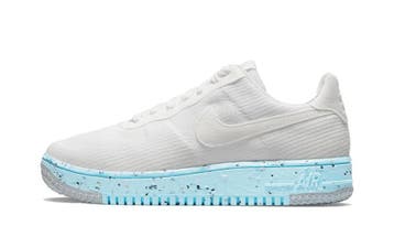 Nike Air Force 1 Low Crater Flyknit White Ice Blue (W), Nieuw