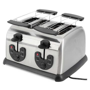GGG Broodrooster - 4 sneden - 230V - RVS, Verzenden, Nieuw in verpakking