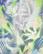 Linnen Bladeren Blauw/Groen, Nieuw, Groen