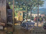 Mario Maresca Serra (1912-1991) - Terrazza in Costiera, Antiek en Kunst, Kunst | Schilderijen | Klassiek