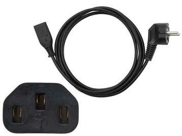 Netsnoer Schuko Haaks 1 Meter - IEC320 C13, Ophalen of Verzenden, Nieuw