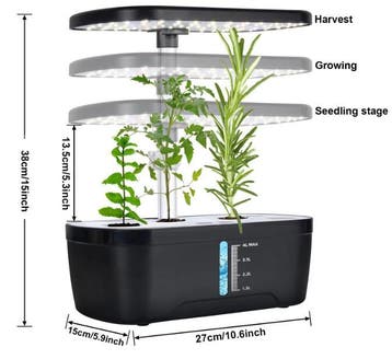 Hydroponische Kruidentuin met LED Groeilamp en Timer, Verzenden, Nieuw