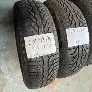 4 x Kleber Krisalp HP2 205-65-15 Winterbanden 8mm, Gebruikt, 15 inch, Band(en), Personenwagen
