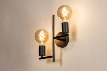 Rietveld Wandlampen - Zwart - Metaal, Verzenden, Nieuw