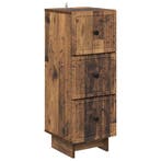 vidaXL Ladenkast Oud hout 33 x 34,5 x 90 cm Bewerkt hout, Huis en Inrichting, Kasten | Overige, Verzenden, Nieuw