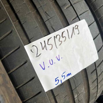 2 x Vredestein Ultrac Vorti 245-35-19 Zomerbanden 5,5mm, 19 inch, Ophalen of Verzenden, Band(en), Personenwagen