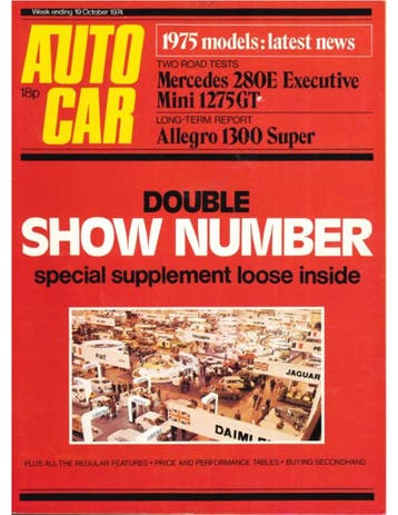 1974 AUTOCAR MAGAZINE 4069 ENGELS, Nieuw, Author