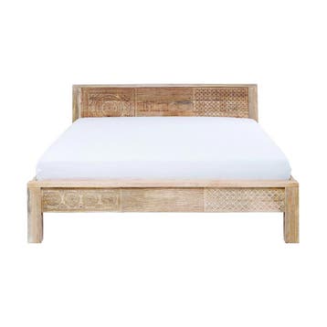 *WOONWINKEL* Kare Design Puro High Bed Masssief Mangohout 16, Verzenden, Nieuw, Bruin