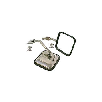 Rugged Ridge 55-86 Jeep CJ Stainless Steel Side Mirror Kit, Ophalen of Verzenden, Nieuw