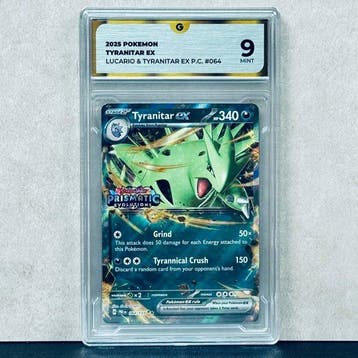 Pokémon Graded card - TYRANITAR 064 STAMPED - Pokémon - GG 9, Nieuw