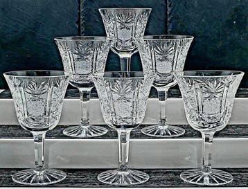 |-(6) x *Bohemia Kristall (Germany)* Exquisites Vintage Set