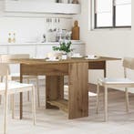 vidaXL Eettafel 138 x 70 x 73,5 cm Bewerkt hout Artisanaal, Verzenden, Nieuw