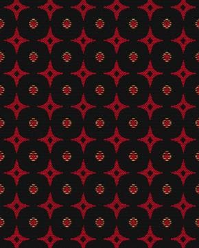 Emir Jacquard Polyester Rood, Hobby en Vrije tijd, Stoffen en Lappen, Rood, Nieuw