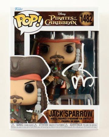 Funko Pop! - Johnny Depp Signed Pirates of the Caribbean -