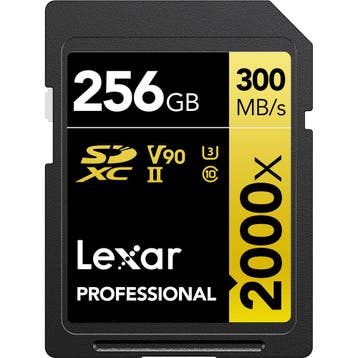 Lexar SDXC Professional UHS-II 2000x 256GB, Ophalen of Verzenden, Nieuw, Overige typen, Overige merken