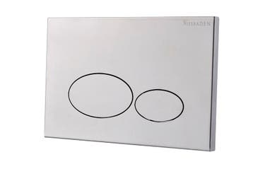 X32 Metal drukplaat voor inbouwreservoir RVS geborsteld, Ophalen of Verzenden, Nieuw