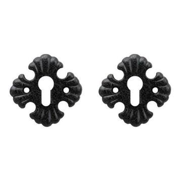 Set van twee PC-plaatjes Kasteel ijzer zwart, Verzenden, Nieuw