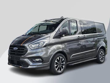 Ford Transit Custom 320 2.0 TDCI L1H1 Sport DC, Automaat, Gebruikt, Overige kleuren, Leder en Stof