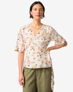 HEMA Damestop Delilah bloemen wit, Kleding | Dames, Verzenden, Nieuw