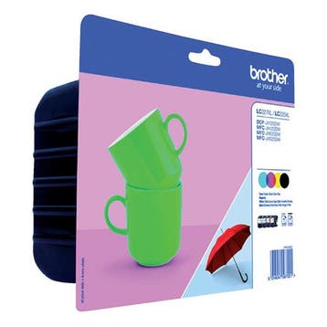 Brother LC-227XLVALBP multipack zwart + 3 kleuren, Verzenden, Nieuw, Cartridge, Brother
