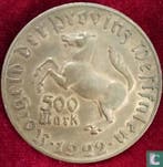 Westfalen 500 mark 1922 Freiherr vom Stein, Verzenden, Overige landen, Losse munt