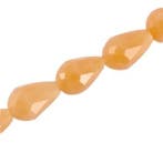 10 xTop facet druppel 11x8mm Light vintage orange peach o..., Ophalen of Verzenden, Nieuw, Kraal