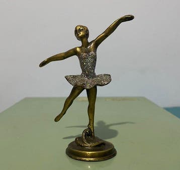 Legering, balletdanser in vintage-stijl Beeld - 11 cm