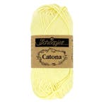 Scheepjes Catona 25g - 100 Lemon Chiffon, Ophalen of Verzenden, Nieuw, Breien of Haken, Wol of Garen