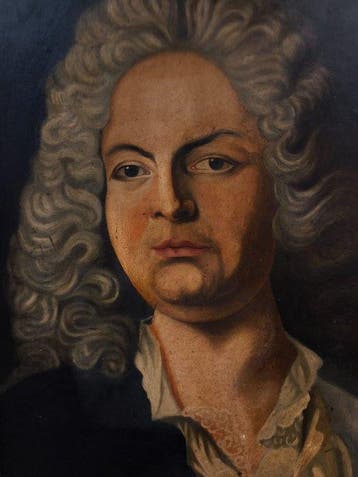 Escuela Barroco Europea (XIX) - Retrato de Bach