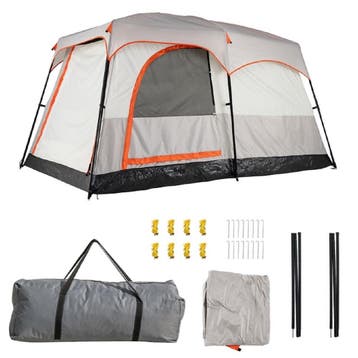 2dekans | Coast Kampeertent voor 6 personen - 2 kamers met, Caravans en Kamperen, Ophalen of Verzenden, Zo goed als nieuw