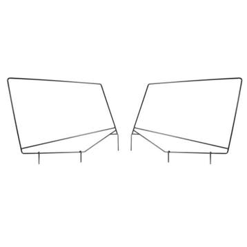 Rugged Ridge Upper Door Skin Frames 87-95 Jeep Wrangler YJ, Ophalen of Verzenden