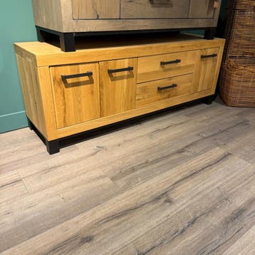 TV-Meubel Hevano - 160cm - Pronto Wonen, 150 tot 200 cm, Eikenhout, Nieuw, Ophalen of Verzenden