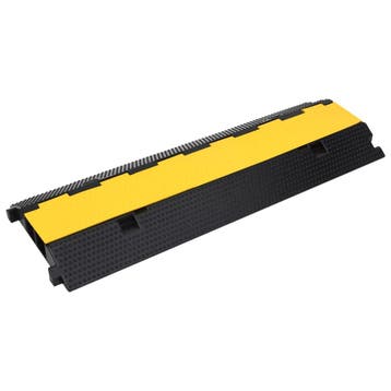 vidaXL Kabelbeschermer drempel met 2 tunnels 100 cm rubber, Verzenden, Nieuw