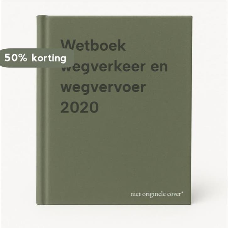 Wetboek wegverkeer en wegvervoer 2020 9789403015989, Boeken, Economie, Management en Marketing, Gelezen, Verzenden