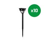 Ledisons 2x Solar LED-priklamp met sensor Callisto zwart, Tuin en Terras, Buitenverlichting, Ophalen of Verzenden, Nieuw