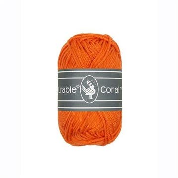 Durable Coral Mini 2194 Orange - Haakgaren / Breigaren, Ophalen of Verzenden, Nieuw, Breien of Haken, Wol of Garen