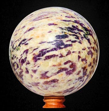 Grote 30,6 kg Dieppaars Kammererietkristal - 28 cm Bol -