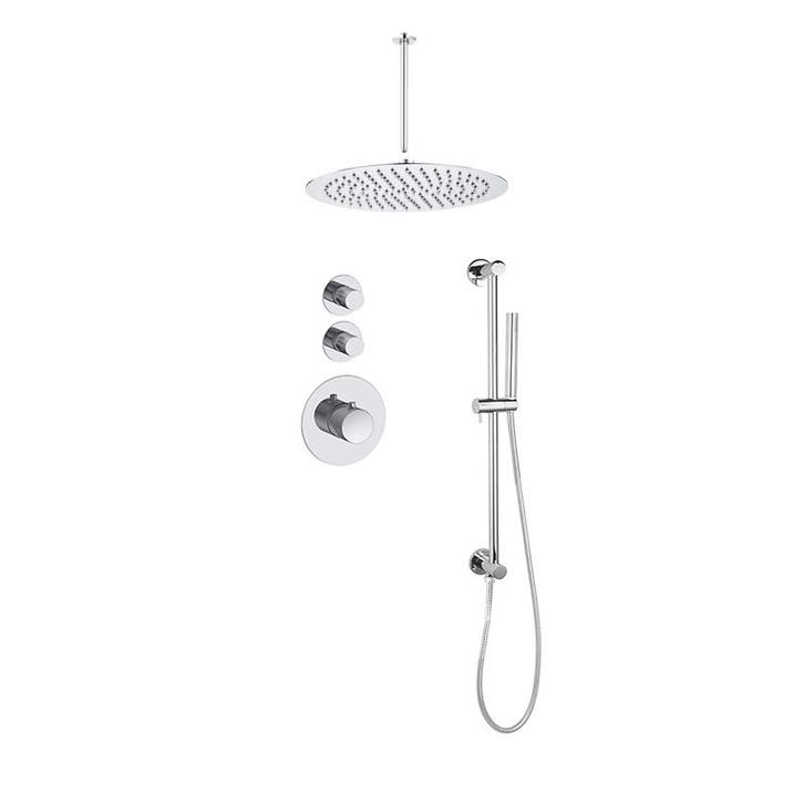 Sani Royal Pro Inbouw Regendouche Chroom Messing Glijstang, Doe-het-zelf en Verbouw, Sanitair