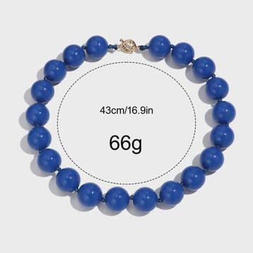 Handgemaakte Retro Acryl Ketting met Grote Kleurrijke Kralen, Sieraden, Tassen en Uiterlijk, Verzenden, Nieuw