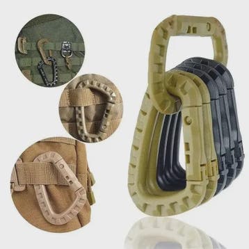 Tactische Karabijnhaak Clips D-Ring Gespen - Set van 1-10 St, Verzenden, Nieuw