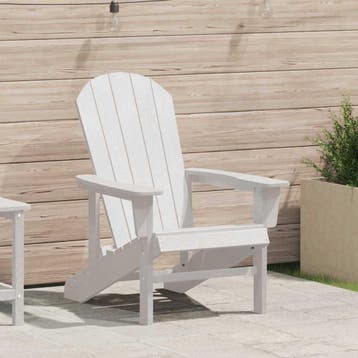 vidaXL Adirondack-stoel Wit HDPE, Verzenden, Nieuw