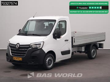Renault Master 135PK Open Laadbak LED Airco Cruise Euro6 Pri, Stof, Gebruikt, Euro 6, Renault