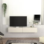 Tv-meubel Nolven zwevend 180x32x30 cm grijsbeige [en.casa], Verzenden, Nieuw