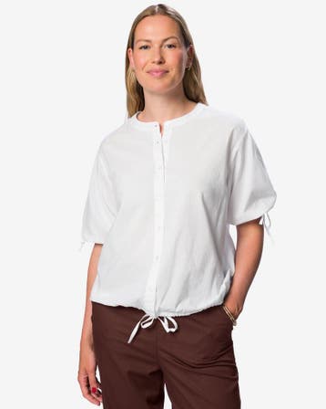 HEMA Damesblouse Sophie katoen wit, Kleding | Dames, Verzenden, Nieuw
