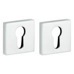 Set van twee PC-plaatjes Bauhaus verdekt glans chroom, Verzenden, Nieuw